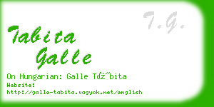 tabita galle business card